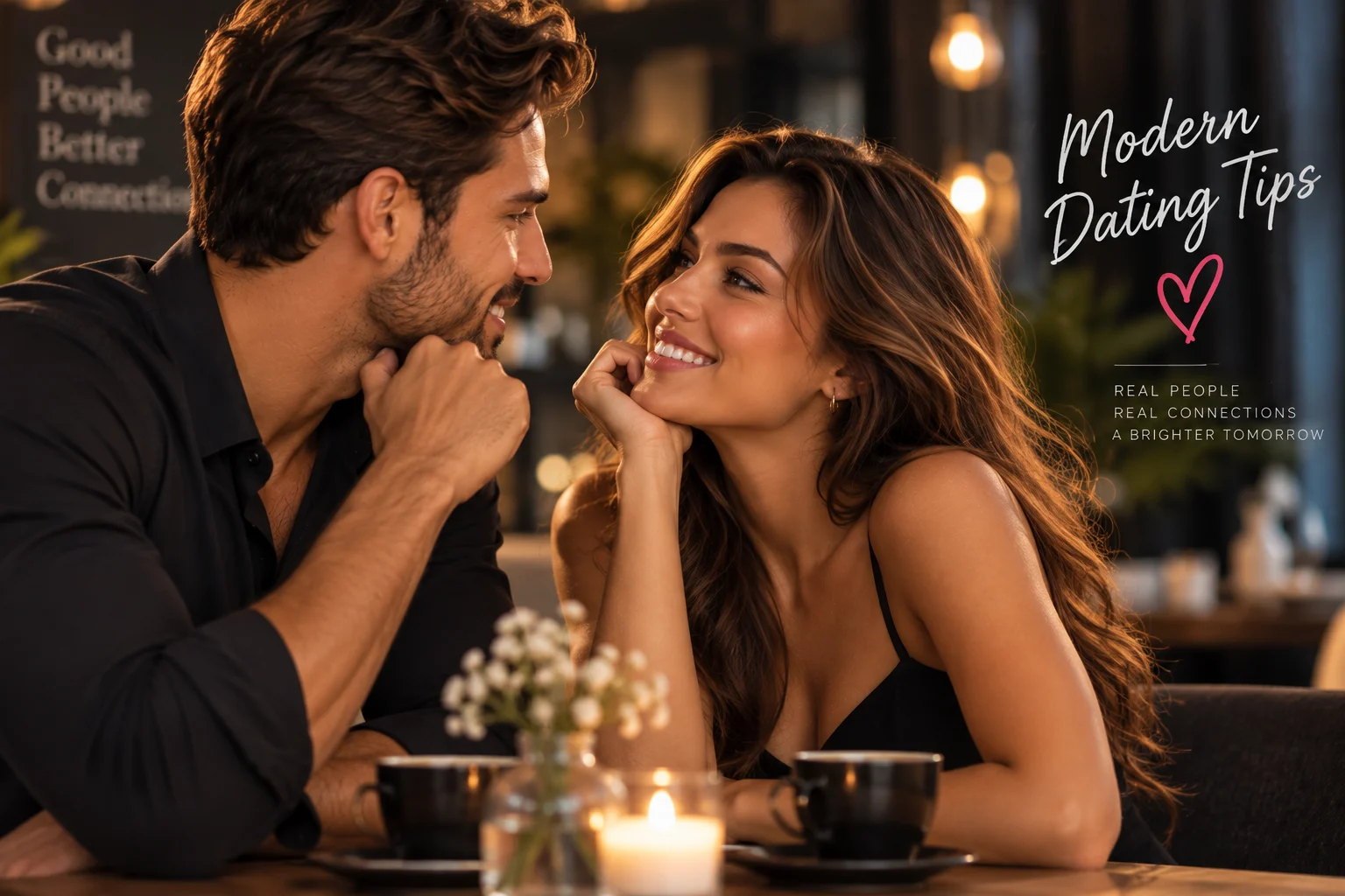 Couple enjoying a relaxed modern date and getting to know each other